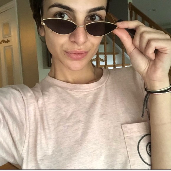 Slim Frame Wired Cat Eye Sunglasses - Picture 2 of 6